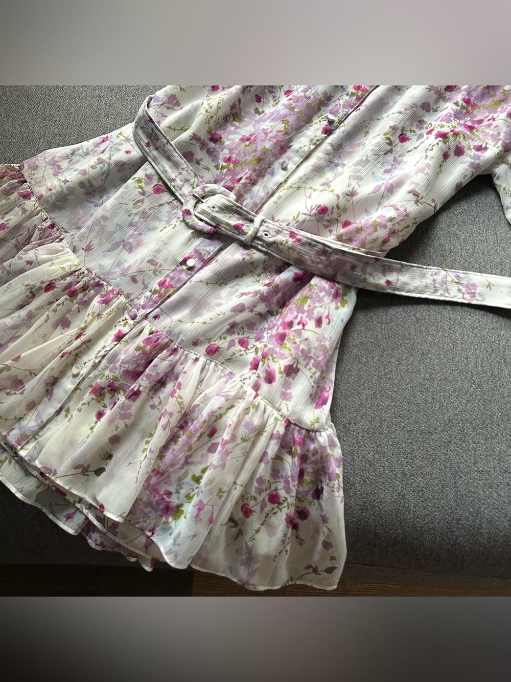 NWOT cinq a sept Midsummer Bloom Halbini Mini Dress Size 14 - Picture 6 of 9
